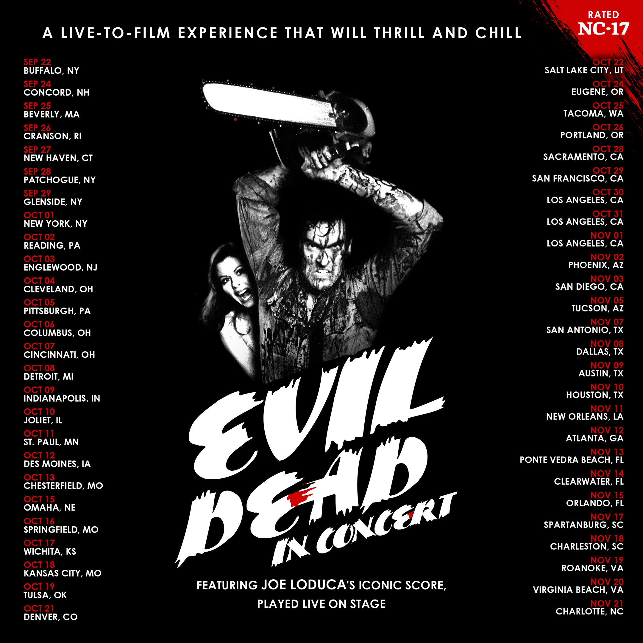 Evil Dead in Concert poster